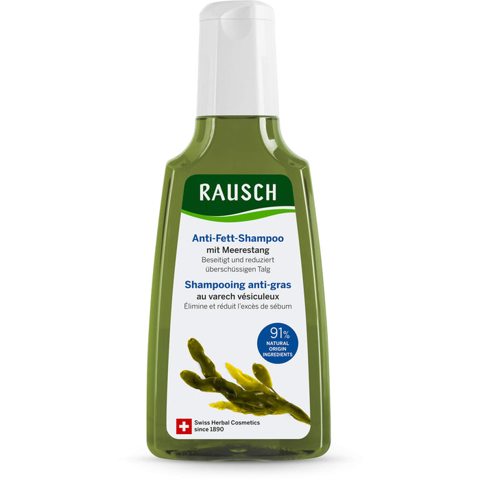 RAUSCH Anti-Fett-Shampoo mit Meerestang, 200 ml Shampoing