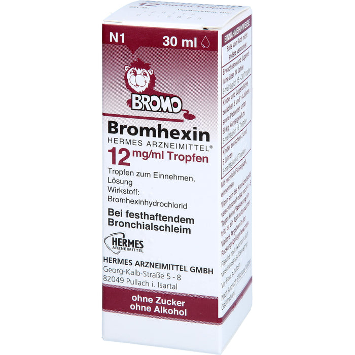 Bromhexin Hermes Arzneimittel 12 mg/ml Tropfen, 30 ml TEI