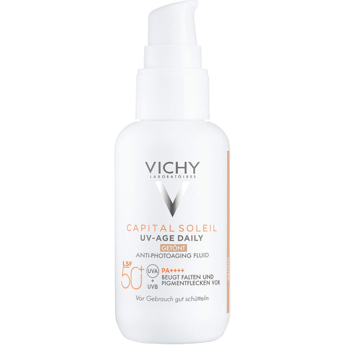 VICHY Capital Soleil UV-Age daily LSF 50+ leichte Sonnencreme mit Tönung, 40 ml Creme