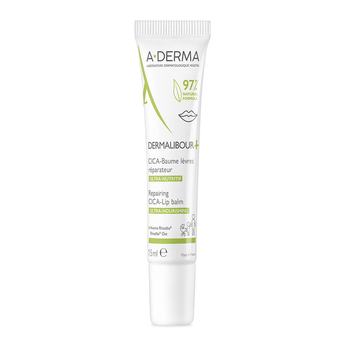 A-DERMA Dermalibour+ CICA Lippenbalsam, 15 ml Balsam