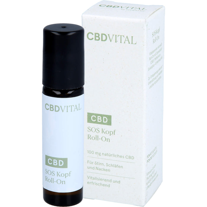 CBD VITAL CBD SOS Kopf Roll-On, 10 ml OEL