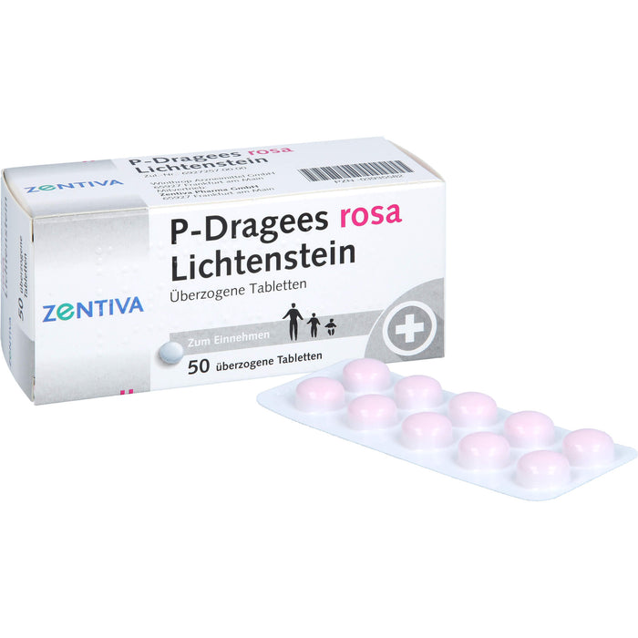 P-Dragees rosa Lichtenstein Tabletten, 50 pc Tablettes