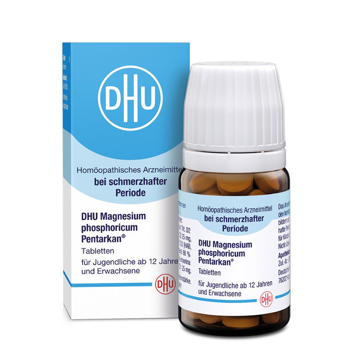 DHU Magnesium phosphoricum Pentarkan, Natürliche Hilfe bei Periodenschmerzen – das Original – umweltfreundlich im Arzneiglas, 80 pc Tablettes