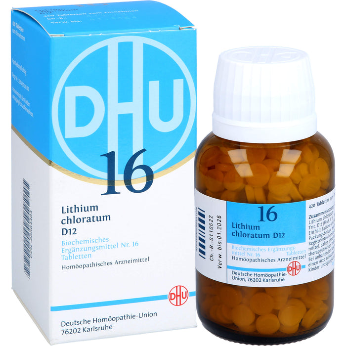 DHU Schüßler-Salz Nr. 16 Lithium chloratum D12 Tabletten, 420 pc Tablettes