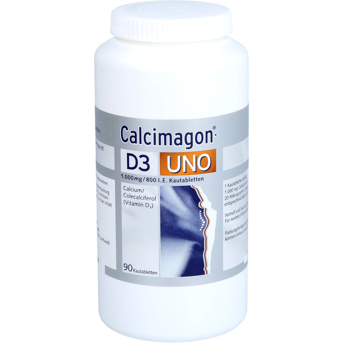 Calcimagon D3 Uno Kautabletten, 90 St. Tabletten