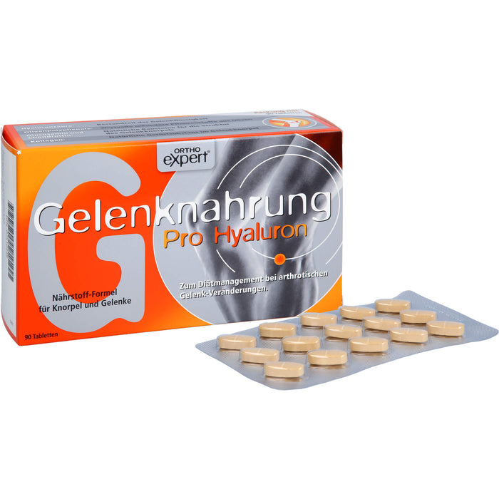 Orthoexpert Gelenknahrung Pro Hyaluron Tabletten für Knorpel und Gelenke, 90 pc Tablettes