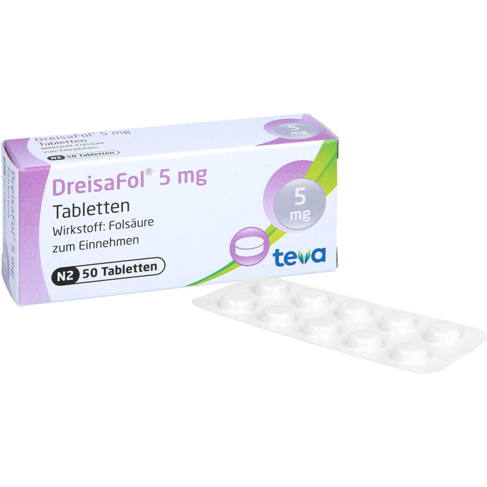 DreisaFol 5 mg Tabletten, 50 St TAB