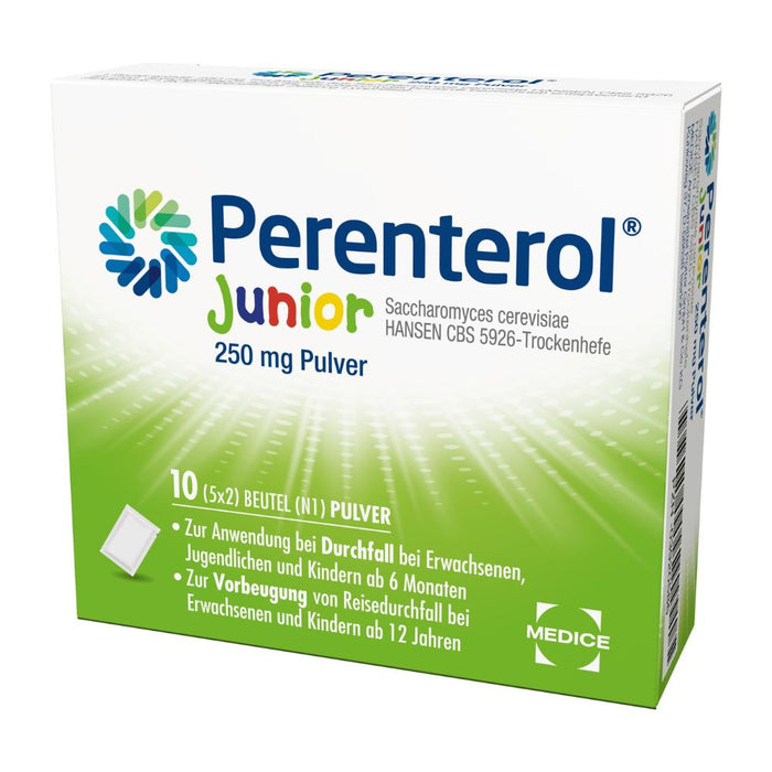 Perenterol Junior 250 mg Pulver bei Durchfall, 10 pc Sachets